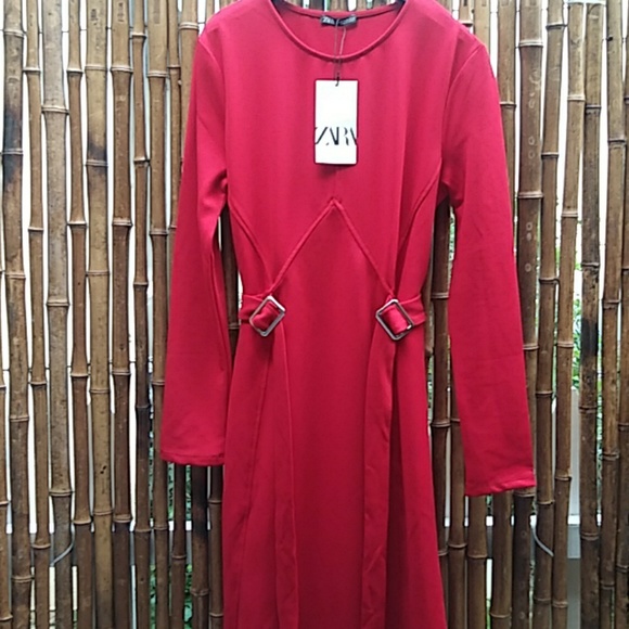 ZARA RED DRESS - Picture 2 of 5
